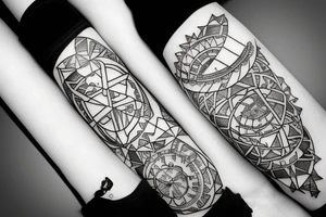 Sand
hourglass geometric 5 cm width tattoo idea