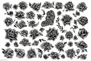 Tudor rose tattoo idea