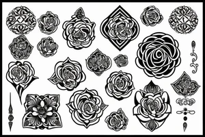 Tudor rose tattoo idea