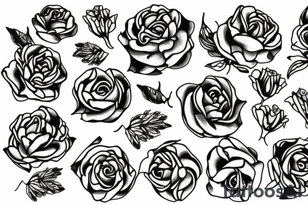 Tudor rose tattoo idea
