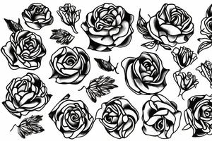 Tudor rose tattoo idea
