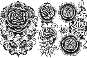 Tudor rose tattoo idea