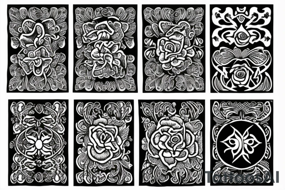 Tudor rose tattoo idea
