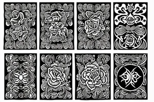Tudor rose tattoo idea
