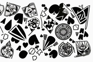 poker spade tattoo idea