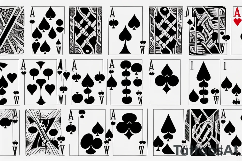 poker spade tattoo idea