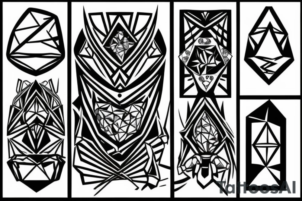 Process of stone turning into diamond tattoo idea