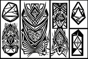 Process of stone turning into diamond tattoo idea