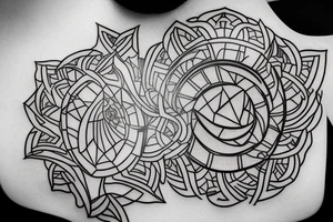 Process of stone turning into diamond tattoo idea