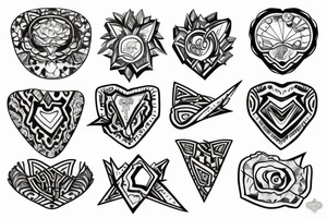 Stone to diamond tattoo idea