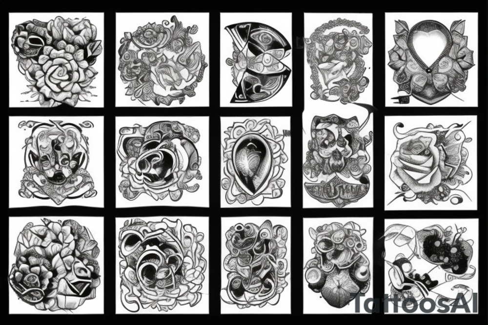 Stone to diamond tattoo idea