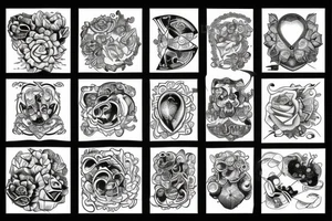 Stone to diamond tattoo idea