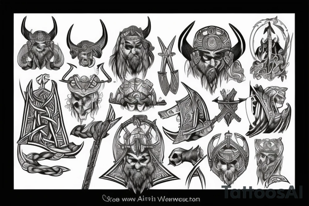 Helm of awe Viking tattoo idea