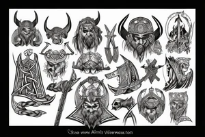 Helm of awe Viking tattoo idea