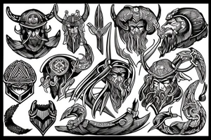 Helm of awe Viking tattoo idea