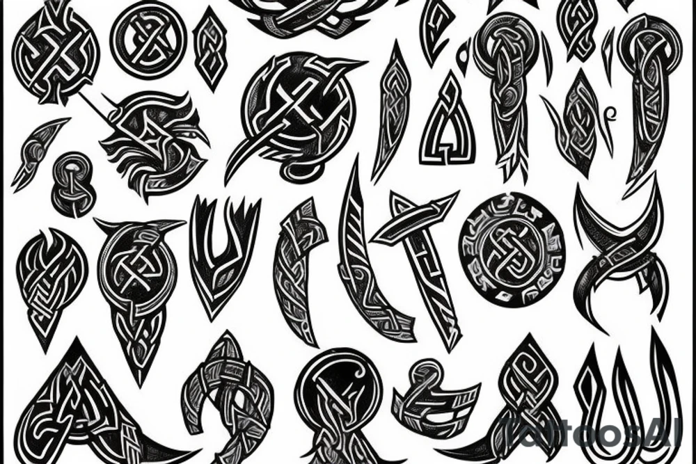 Viking rune tattoo tattoo idea