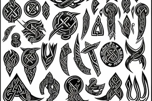 Viking rune tattoo tattoo idea