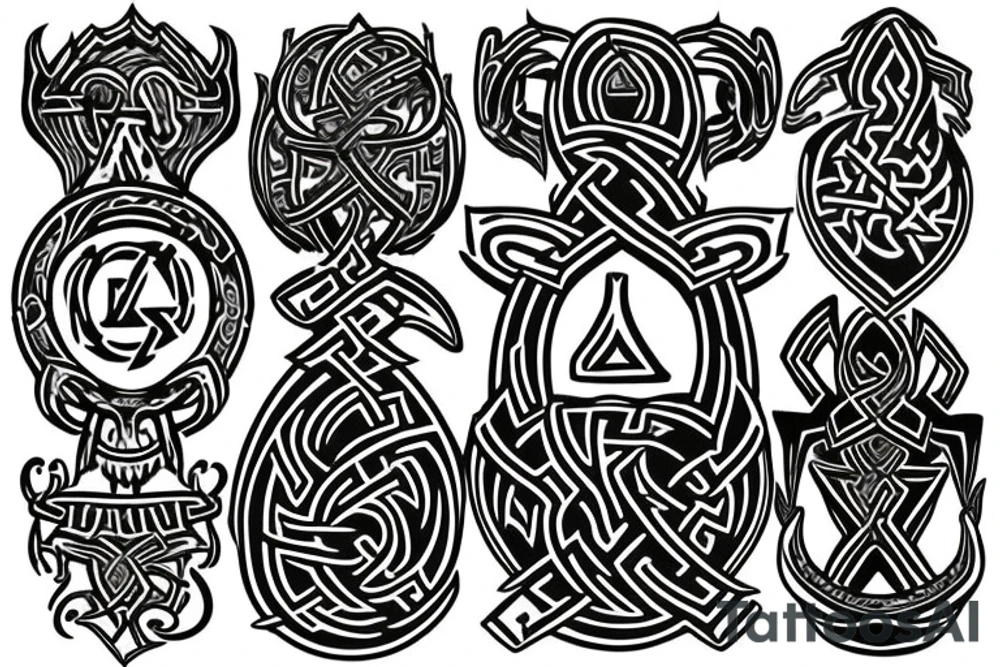 Viking rune tattoo tattoo idea