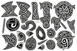 Odin runes tattoo idea