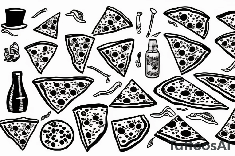 pizza tattoo idea