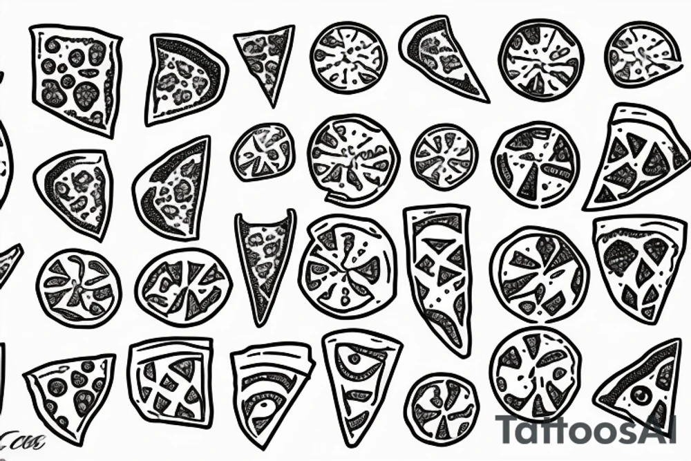 pizza tattoo idea