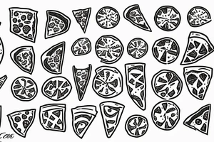 pizza tattoo idea