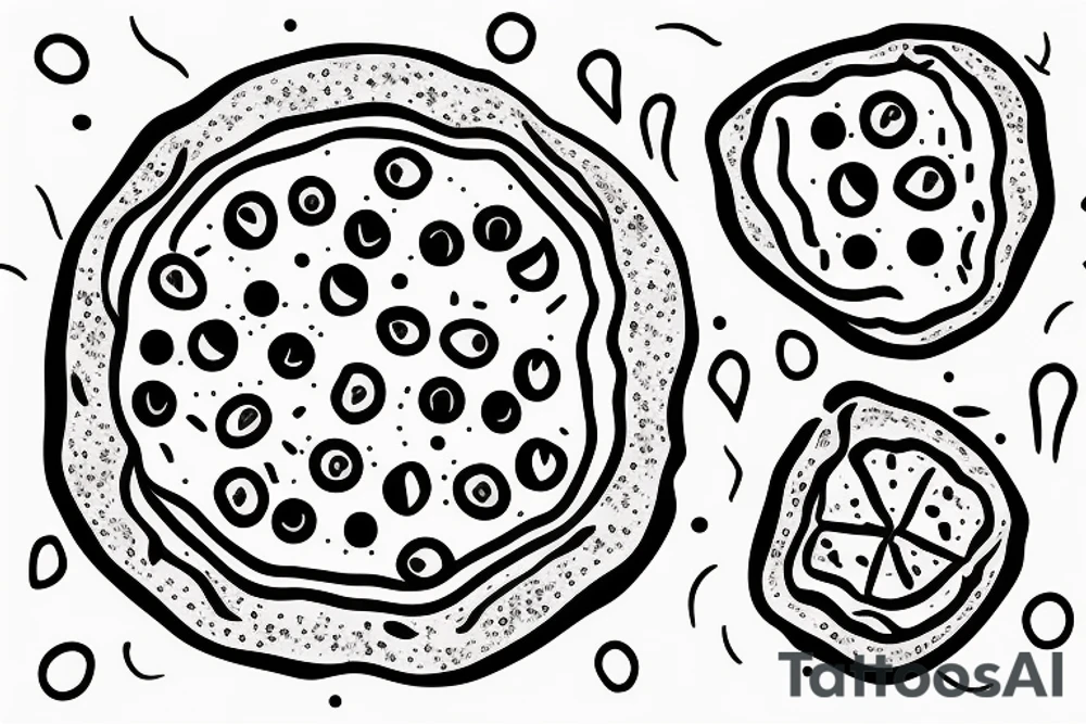 pizza tattoo idea