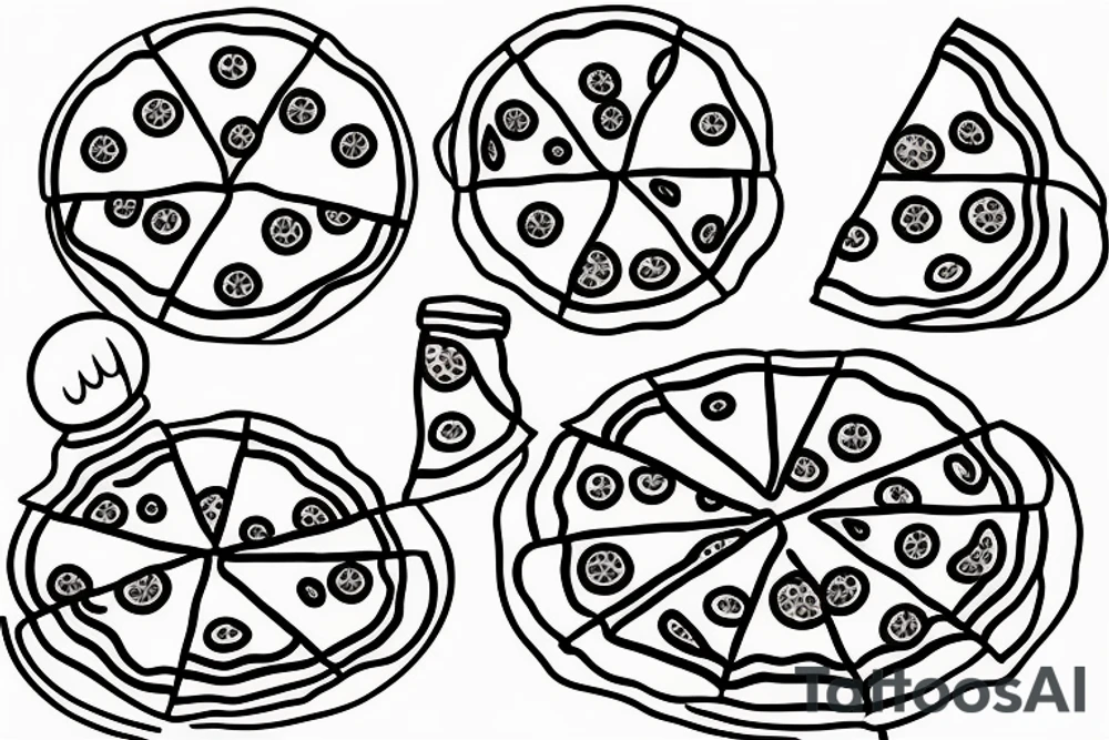 pizza tattoo idea