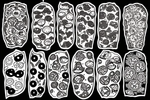 pizza tattoo idea
