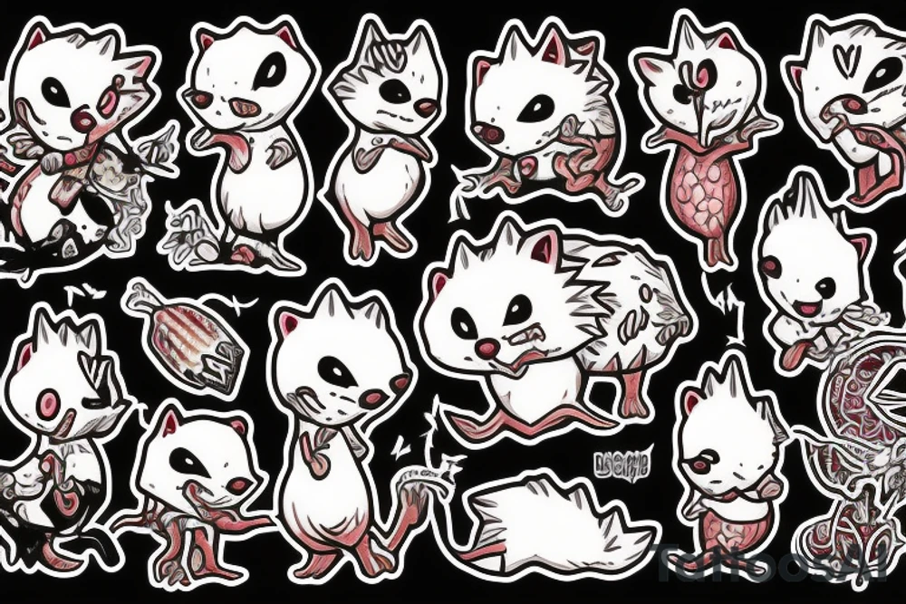 drain dead inside hedgehog tattoo idea
