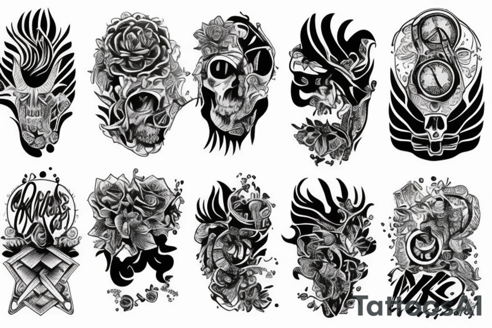 Krigs ängels ansikte tattoo idea