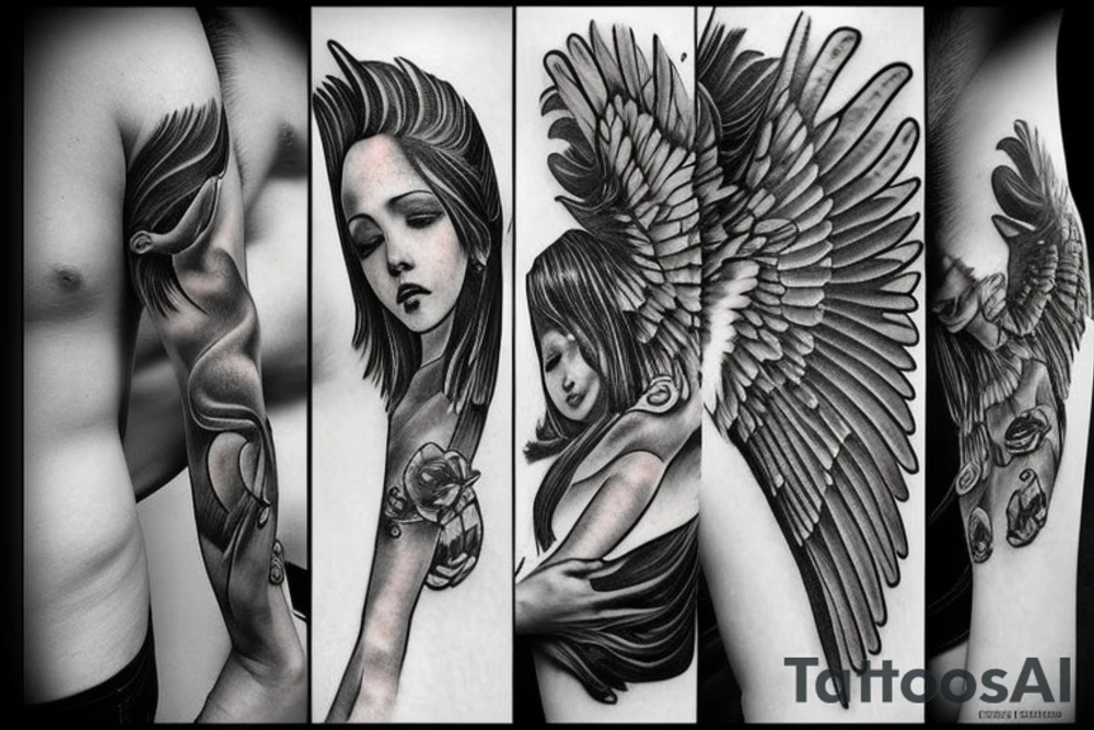 Guardian angel tattoo idea