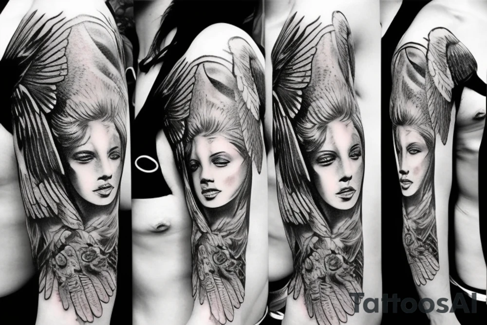 Guardian angel tattoo idea