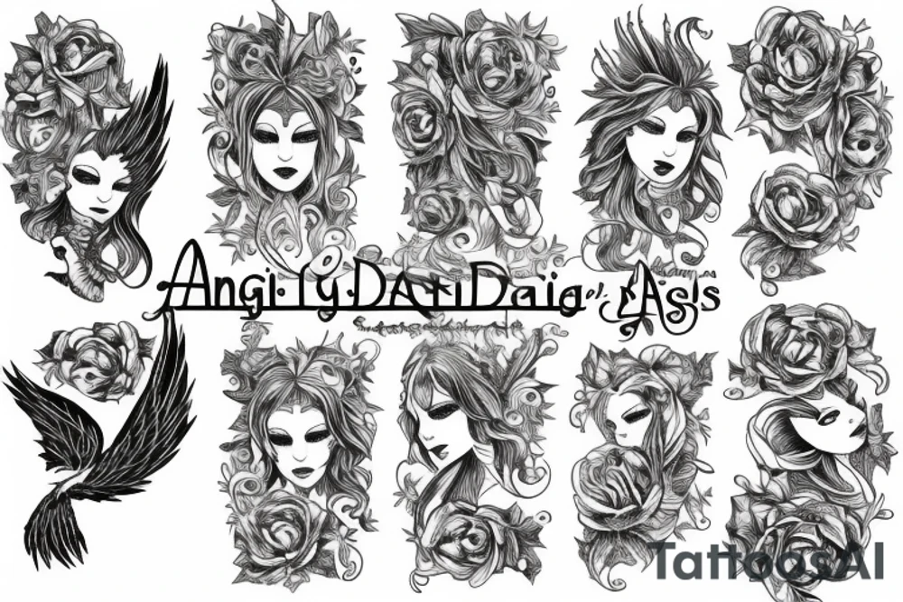 Angel tattoo idea