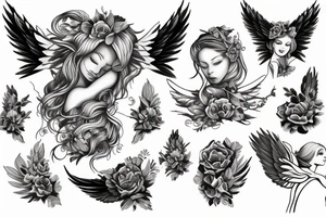 Angel tattoo idea