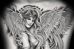 Warrior Angel tattoo idea
