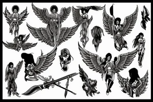 Warrior Angel tattoo idea