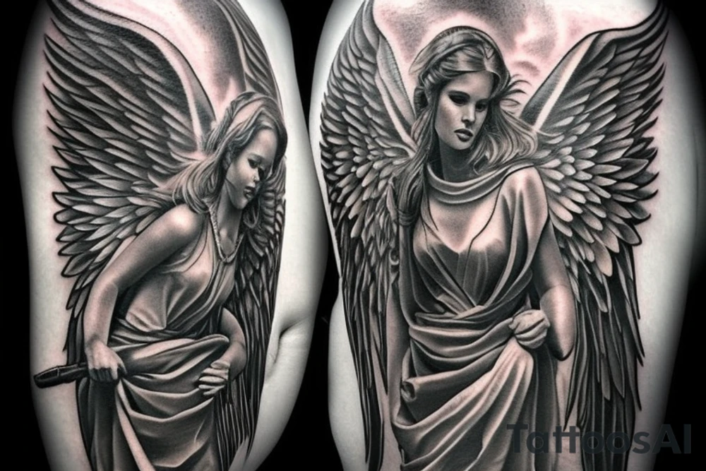 Warrior Angel tattoo idea