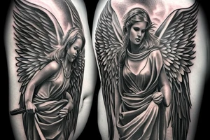 Warrior Angel tattoo idea