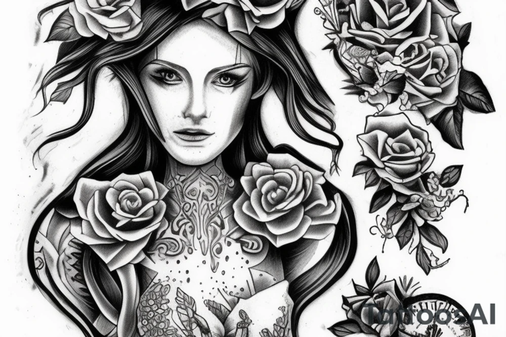 Face of gabrial the angel tattoo idea