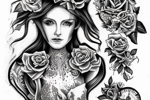 Face of gabrial the angel tattoo idea