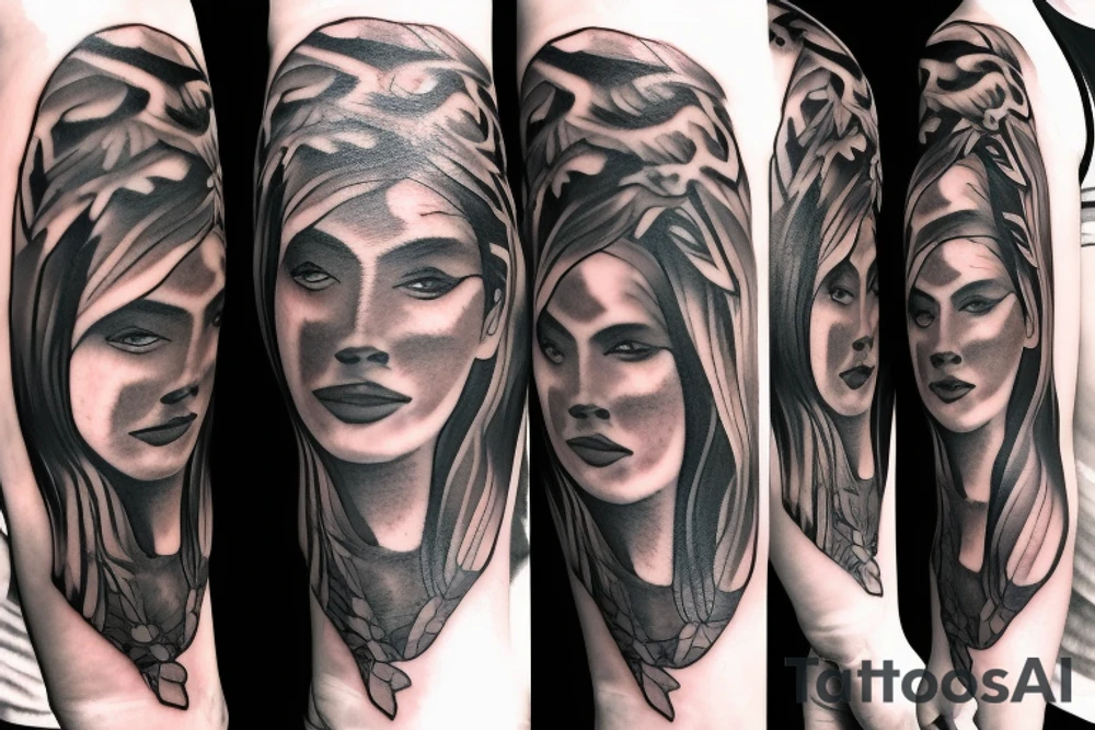 Face of gabrial the angel tattoo idea