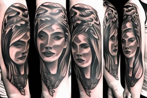 Face of gabrial the angel tattoo idea