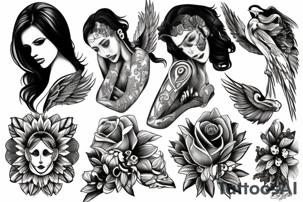 Saureil the angel tattoo idea