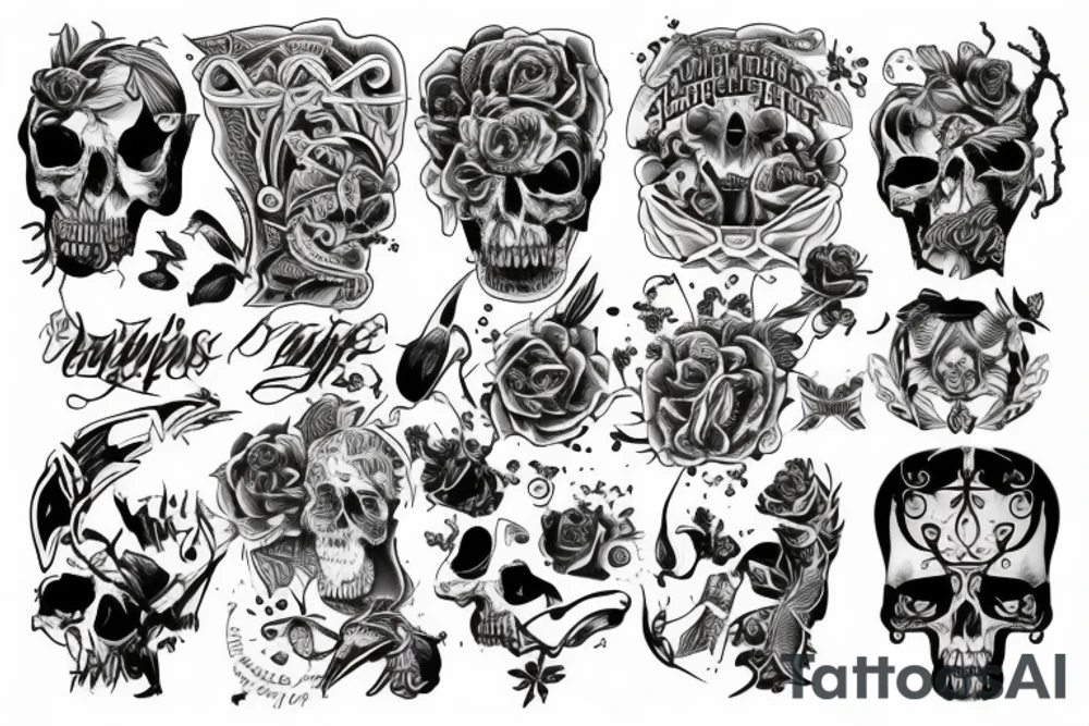 Ansikte på en manlig krigs ängel tattoo idea