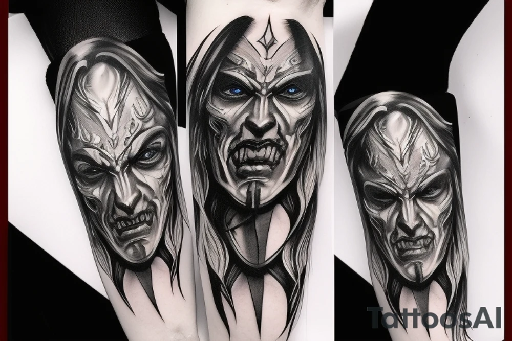 Arthas face tattoo idea