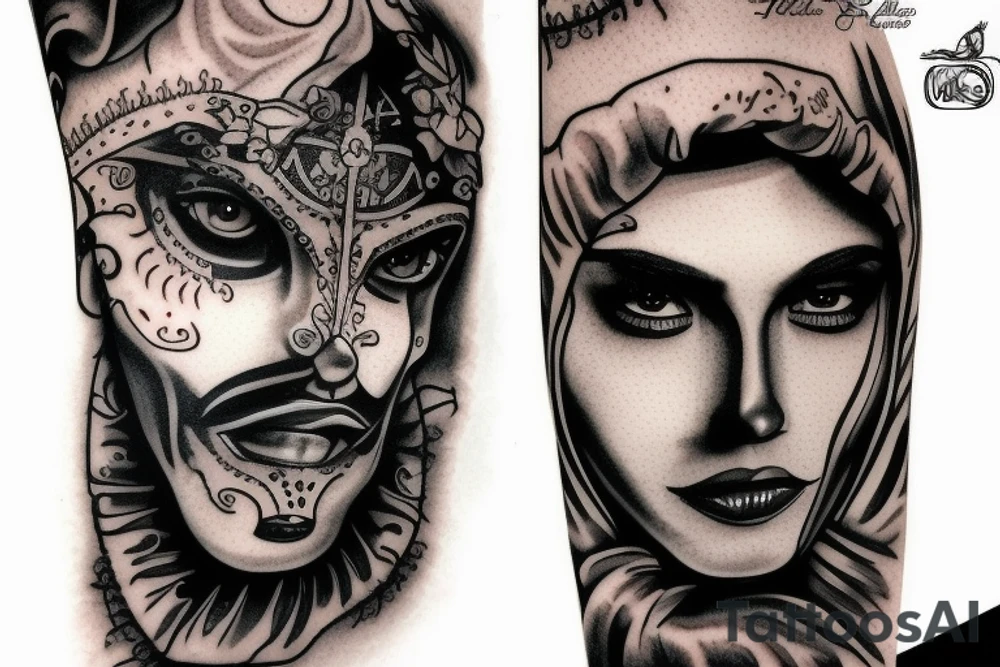 The litch kings face tattoo idea