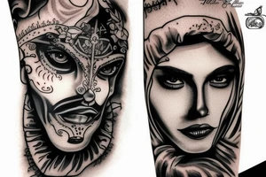 The litch kings face tattoo idea