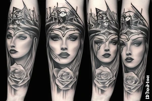 The litch kings face tattoo idea