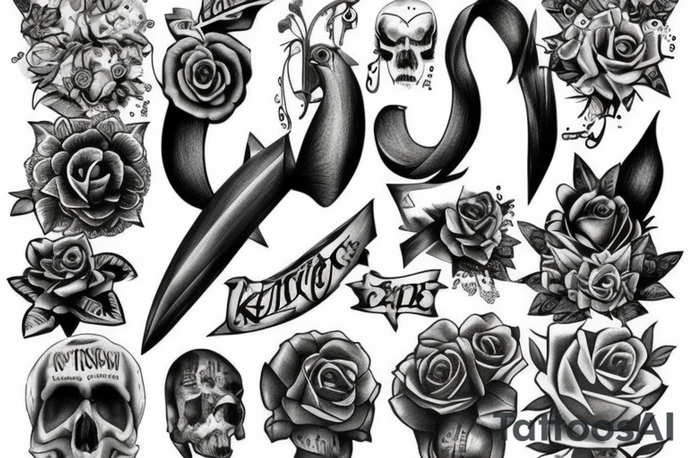 Satue of a clocked knigth tattoo idea